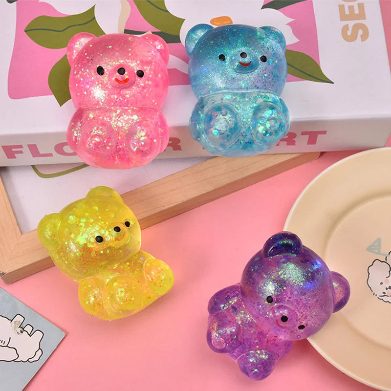Glitter Gummy Bear Squishy