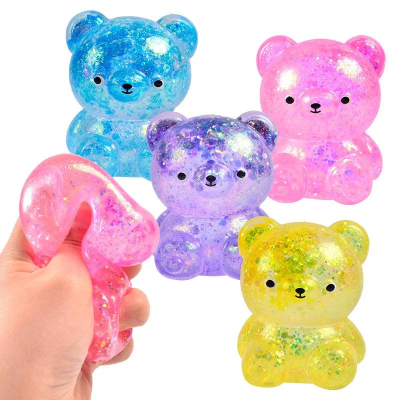 Glitter Gummy Bear Squishy