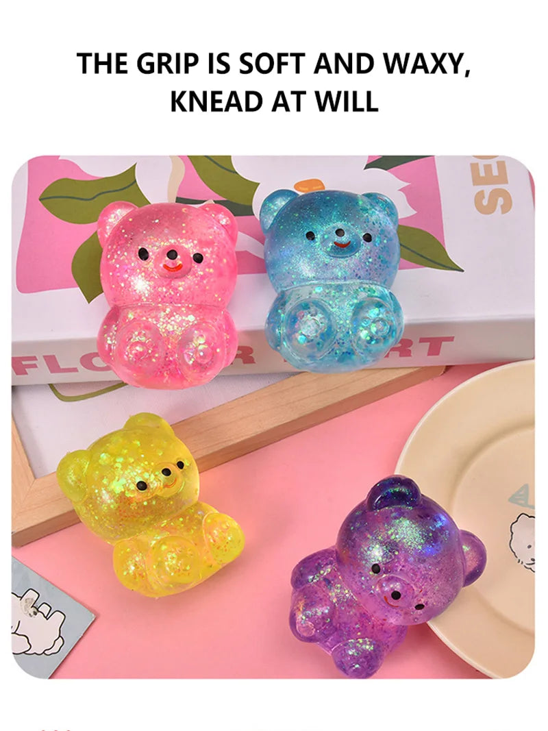 Glitter Gummy Bear Squishy