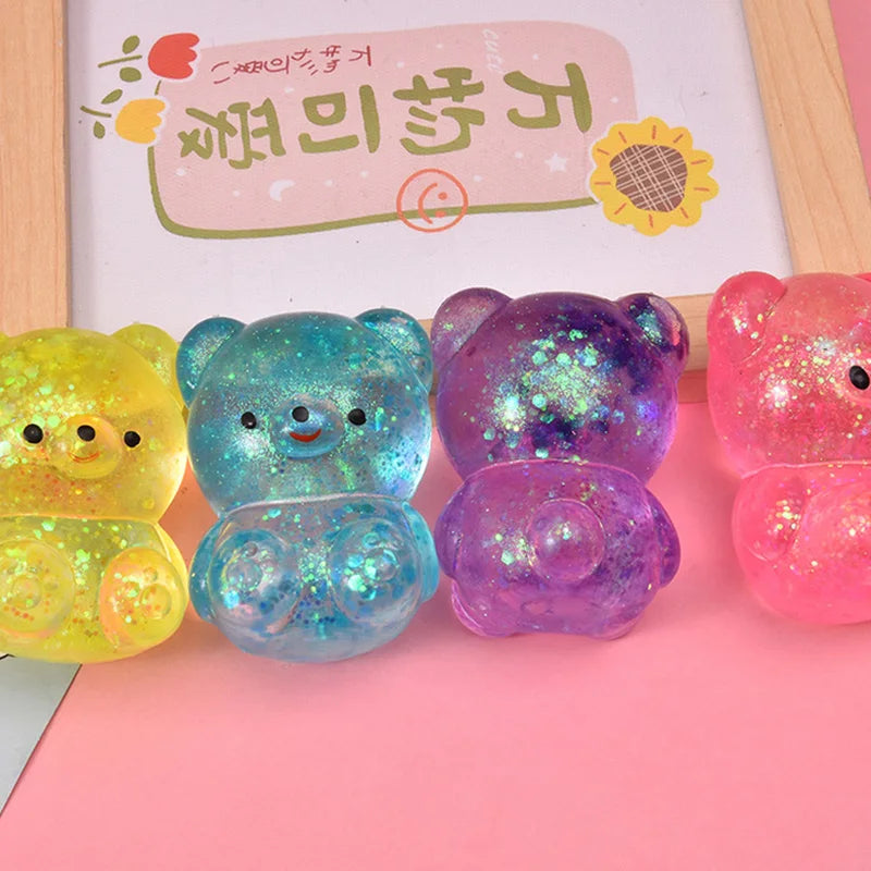 Glitter Gummy Bear Squishy