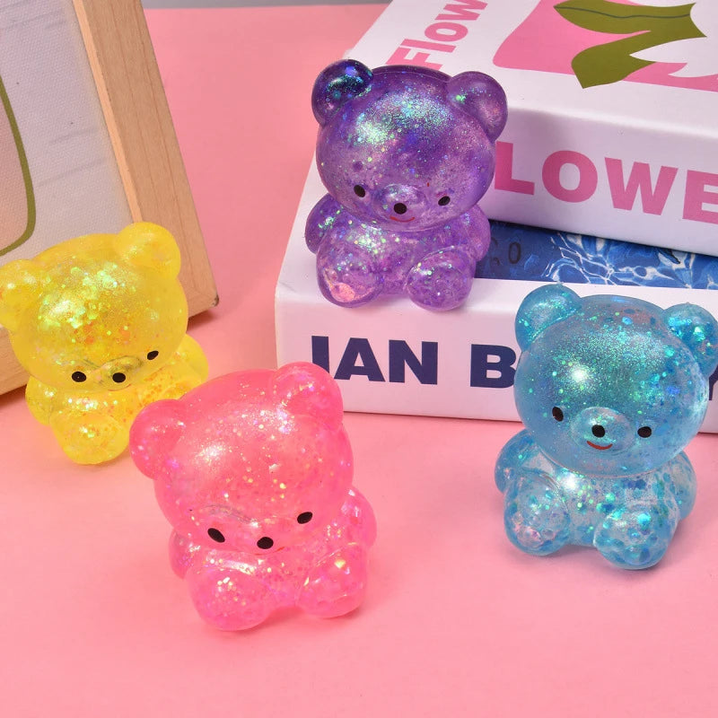 Glitter Gummy Bear Squishy