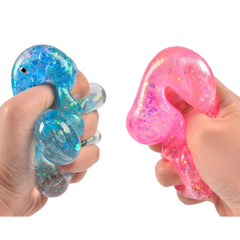 Glitter Gummy Bear Squishy